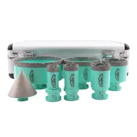 Lekomesh 791180057587 Diamond Core Drill Bits Set 7pcs Tile Hole Saw Kit For Porcelain Til