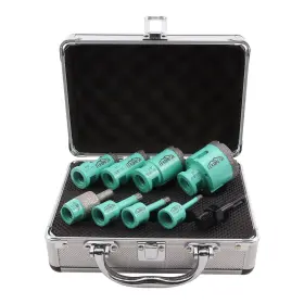 Lekomesh 791180057617 Diamond Core Drill Bits Set 9pcs Tile Hole Saw Kit For Porcelain Til