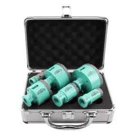 Le2-da-l02 Lekomesh Diamond Core Drill Bits Set 6pcs Tile Hole Saw Kit For Porcelain