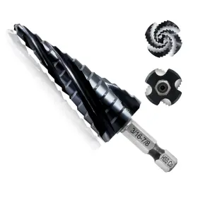 Le2-oh-078402 Lekomesh Cobalt Step Drill Bit - 3/16 Inch -7/8 Four Spiral Flute M3