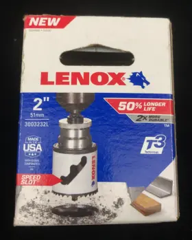 Lenox 082472300321 T3 Hole Saw 2 Inch Bi Metal Speed Slot Usa New