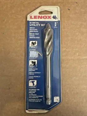 10947 Lenox 5/8 Inch Bi-metal Utility Drill Bit / Wood And Metal .625 Or