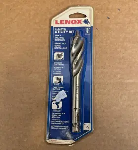 10948 Lenox 3/4 Inch Bi-metal Utility Drill Bit / Wood And Metal .75 Or