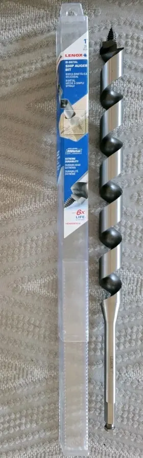 Lenox 145430081616 1 Inch 25mm X 18 Bi-metal Ship Auger Drill Bit