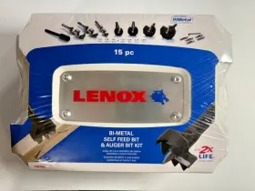 1787507 Lenox 15pc Bi-metal Self Feed Bit And Auger Kit New In Package