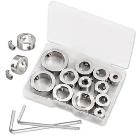 17gd1119 Leontool 12 Pcs 316mm Drill Bit Depth Stop Collar Set 304 Stainless Steel Drilling Lim