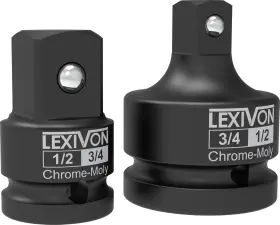 Lx-403 Lexivon 1/2 Inch And 3/4 Impact Socket Adapter 2-piece Set Reducer