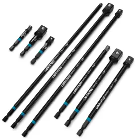 915105 Libraton Impact Grade Socket Adapter Set 3 Inch 6 12 Drill Extension