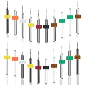 5233mvbg4447 Liqwei 20 Pcs Micro Drill Bit Set 0.1-1 Mm Tungsten Steel Twist Pcb