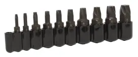 Lisle 083045619802 61980 Strip Screw Extract 10 Piece Black