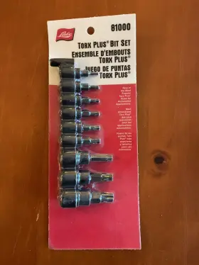 Lisle 083045810001 81000 Torx Plus Bit Set 9 Pc Piece New