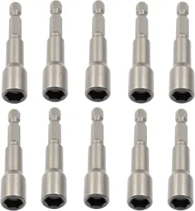 Gaoc1327 Litoexpe 10 Pcs 5/16 Inch Hex Magnetic Power Nut Driver Extension S