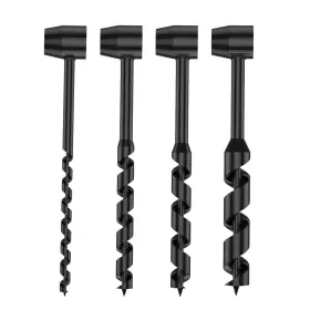 Wto251-05 Littlevolesherry 4 Pcs Hand Auger Wood Drill Heavy Duty Steel Scotch Eye Manual Ha