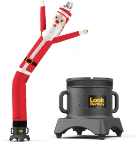 10m0120050cs12 Lookourway Air Dancers Wacky Waving Inflatable 10ft Christmas Santa Claus