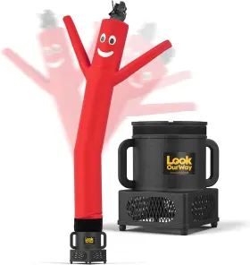 11m0200227cs9 Lookourway Air Dancers Wacky Waving Inflatable Tube Man Set - 7ft 6-feet Red