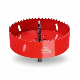 Lt-hs01 Lootools 5 Inch Hole Saw With Arbor For Metal Wood And Plastic 127mm Bi-metal Cutte