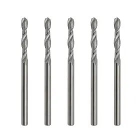 Lu&mn 761330615141 1/16 Inch Solid Carbide Jobber Drill Bits With Straight Shank And 118 Point Angl