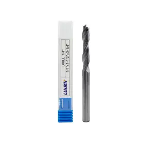 Lmscdb-1 Lu&mn Lmscdb-1/4 1/4 Inch Solid Carbide Jobber Drill Bits With Straight Shank And 118 Point Angle