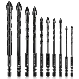 Md24816 Lytool Masonry Concrete Drill Bit Set 10pcs Ceramic Tile Bits For Car