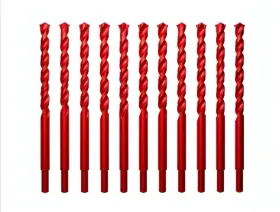 Bh1212 M&a Manufacturing Company Lot Of 10 Bell Hanger Drill Bits 1/2 Inch X 12 Carbide Tipped With Fish Hole