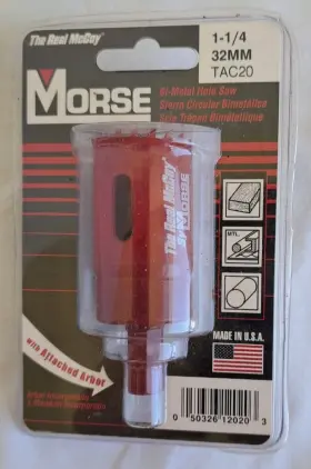 Tac20 M. K. Morse Mk 1 1/4-inch 32 Mm Bi-metal Hole Saw Bit Usa Made Quality Nip