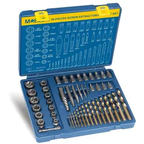 Xs014 Mablevi 49 Pcs Screw Extractor Bolt Set Left Hand Drill Bit Easy Out