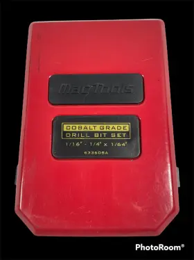 6336dsa Mac Tools Cobalt Grade Drill Bit Case 1/16-1/4 Inch X 1/64