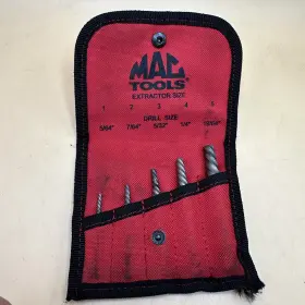 Spex5s Mac Tools 5 Pc Spiral Flute Screw Extractor Set