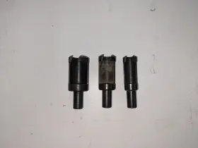 23036 Made In Usa Wood Plug Cutter Drill Set 3/8 Inch Shaft 1/2 And 5/8 Self Ejecting