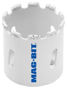 625.3216 Magbit 722170625233 Mag625 2-inch Carbide Grit Hole Saw With 1-9/16-inch Depth White