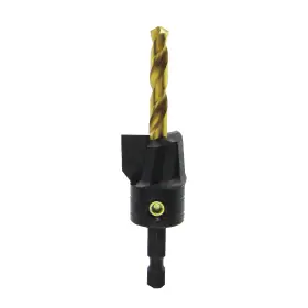 3-flute Make It Snappy 36416 Tools 1/4 Inch X 1 Flat Bottom Counterbore With Tin Coated Twist