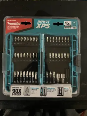 E-01650 Makita 313105778713 Durable Impact Bit Set 45 Pc. Xps Bits