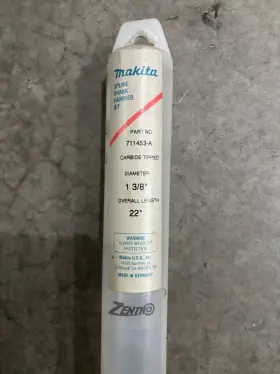 711453-a Makita 22 Inch X 1 3/8 Concrete Spline Carbide Drill Bit