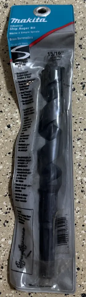 714114-a Makita 714233-a 15/16 Inch 9 Long 5 Useable Nail Eater Industrial Ship Auger Bit