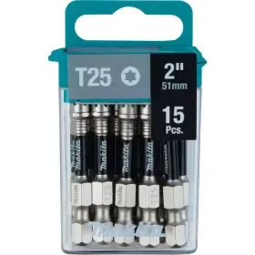 Makita 726084844452 Impact Xps T25 Torx 2 Inch Power Bit 15-pack Tool Accessory In