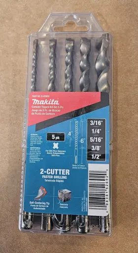 B-60969 Makita 5 Pc. Sds-plus Bit Set 2-cutter