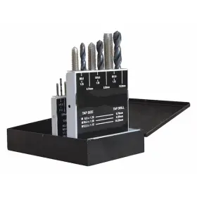 5pxj4 Manufacturer Varies Hand Tap Drill Bit Set 18-piece High Speed Steel