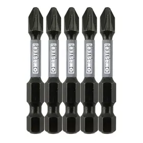 255385 Master Mechanic 6 Pack - Impact Power Bit Phillips #2 2 Inch 5-pk