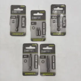 160375 Master Mechanic 696663 Lot Of 5 Screwdriver Bits 442491 198666 Various