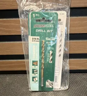 05203 Masterforce Titanium Spd Drill Bit 3/16 In 4.76 Mm 50 Pack Wood Metal Plastic