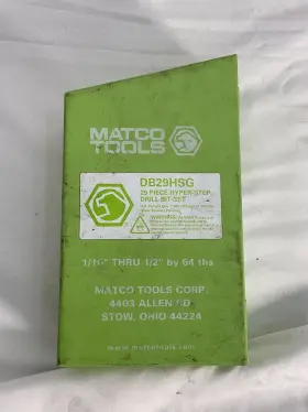 Db29hsrg Matco Tools Db29hsg 29 Piece Reduced Shank Hyper-step Drill Bit Set
