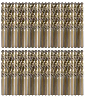 Max-craft Co0104-50pa Max-craft Cobalt Drill Bit Set 1/4 Inch M35 Hss Co Twist Jobber Metal Drill-50pcs