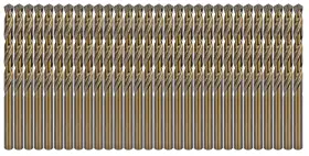 Co0108-30pa Max-craft Cobalt Drill Bit Set 30pcs 1/8 Inch M35 Hss Co Twist Jobber Metal