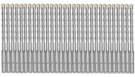 Mcsds0102-6-30p Max-craft Sds Plus Rotary Hammer Drill Bit Set 1/2 Inch X6 Masonry Concrete Bits-30pcs