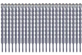 Mcsds0304-10-24p Max-craft Sds Plus Rotary Hammer Drill Bit Set 3/4 Inch X10 Masonry Concrete Bits-24pcs