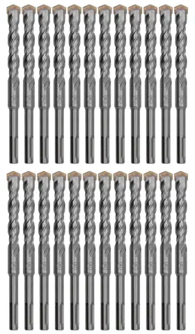 Mcsds0508-6-24p Max-craft Sds Plus Rotary Hammer Drill Bit Set 5/8 Inch X6 Masonry Concrete Bits-24pcs