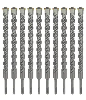 Sds0708-10-12p Max-craft Sds Plus Rotary Hammer Drill Bit 7/8 Inch X10 Carbide Tip For Concrete Masonry-12pcs