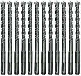 Sds12pl Max-craft 12pcs 3/8 Inch X 8 Sds Plus Drill Bit Carbide Tip For Masonry Stone Rock