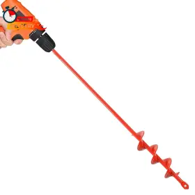 X16.5 Maxccino 445002098052 Auger Drill Bit For Planting 1.6 Inch D L Garden Ground Earth Spiral