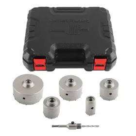 W3k6j5 Maxpeedingrods Concrete Hole Saw Kit 5 Inch Sds Plus Drill Bits Shank Hammer Drills For Brick